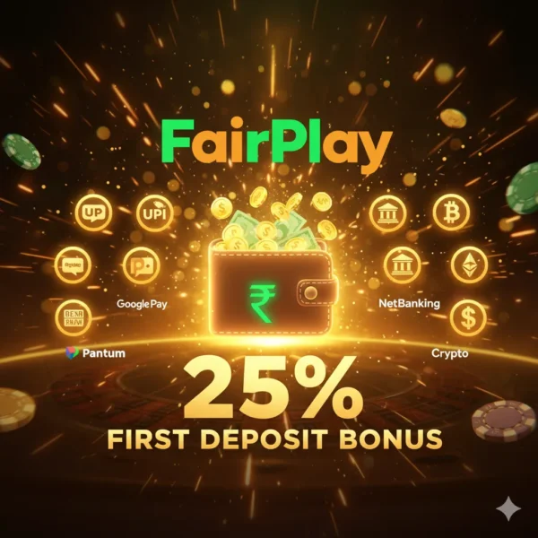 FairPlay Deposit Offers and Cashback 2025 – UPI, NetBanking, and Crypto bonus promotions