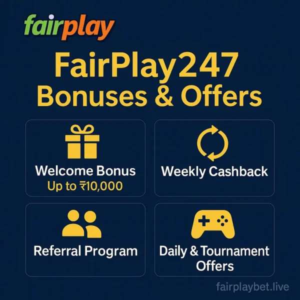 FairPlay247 bonuses and FairPlay 247 offers 2025 — gift rewards, cashback, and promo codes on fairplaybet.live