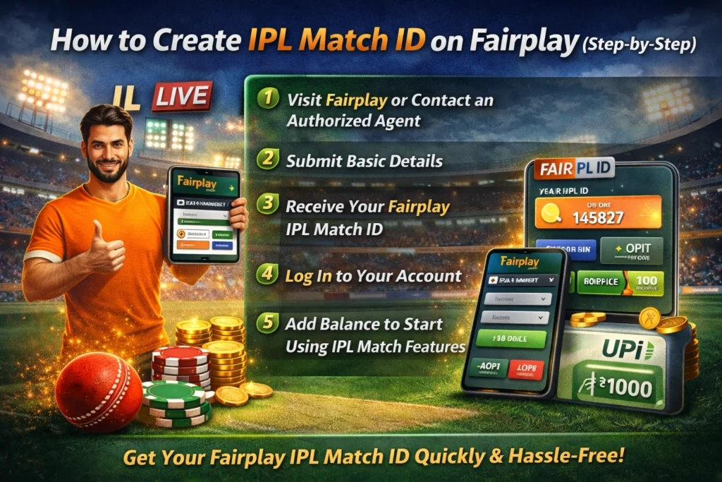 How to create IPL Match ID on Fairplay step by step