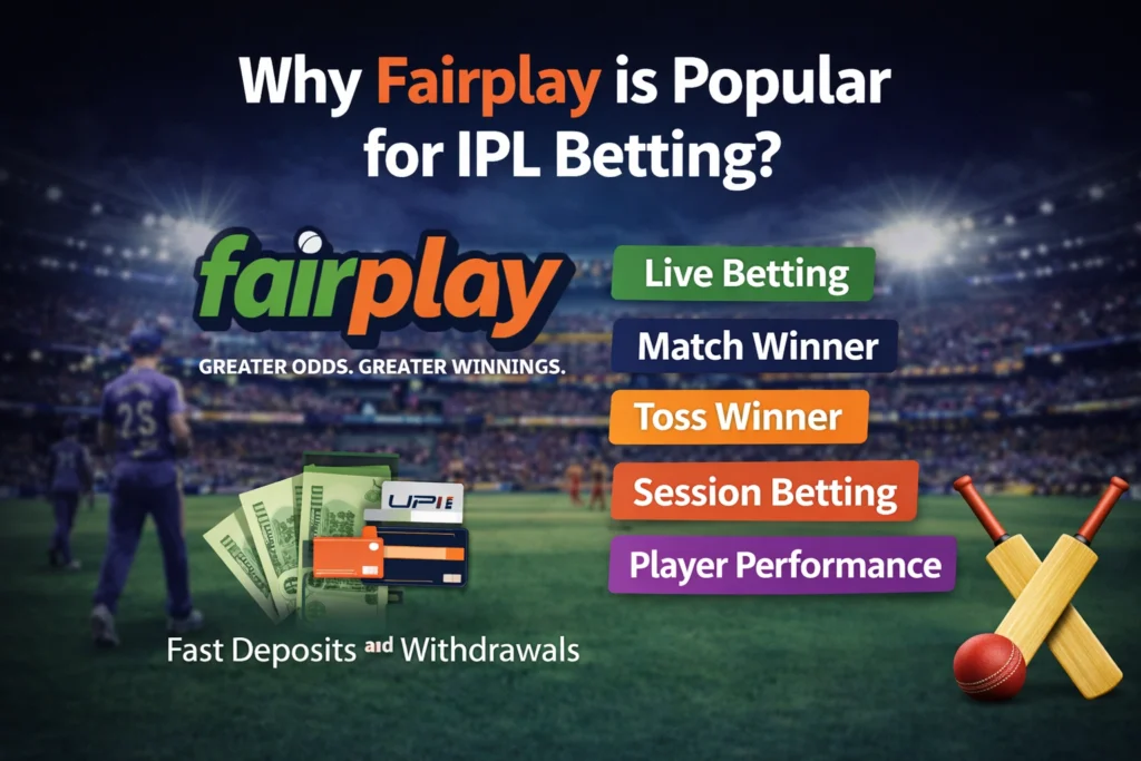 Why Fairplay is popular for IPL betting with live betting, fast withdrawals and multiple markets