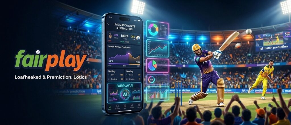 IPL Match Prediction on Fairplay with live cricket stats and analytics dashboard