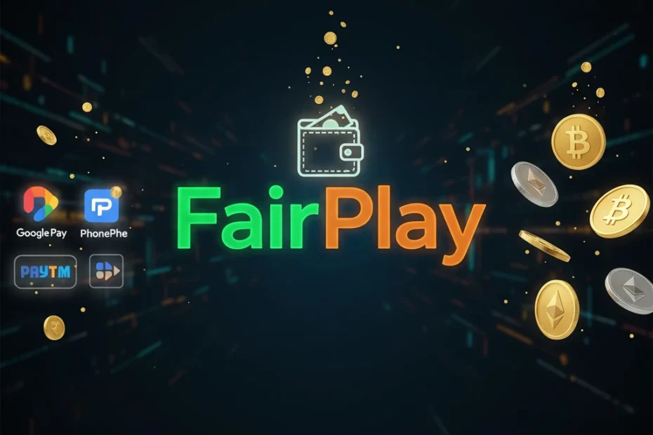 FairPlay Live Deposit Wallet 2025 – Add money instantly via UPI, NetBanking, or Crypto.