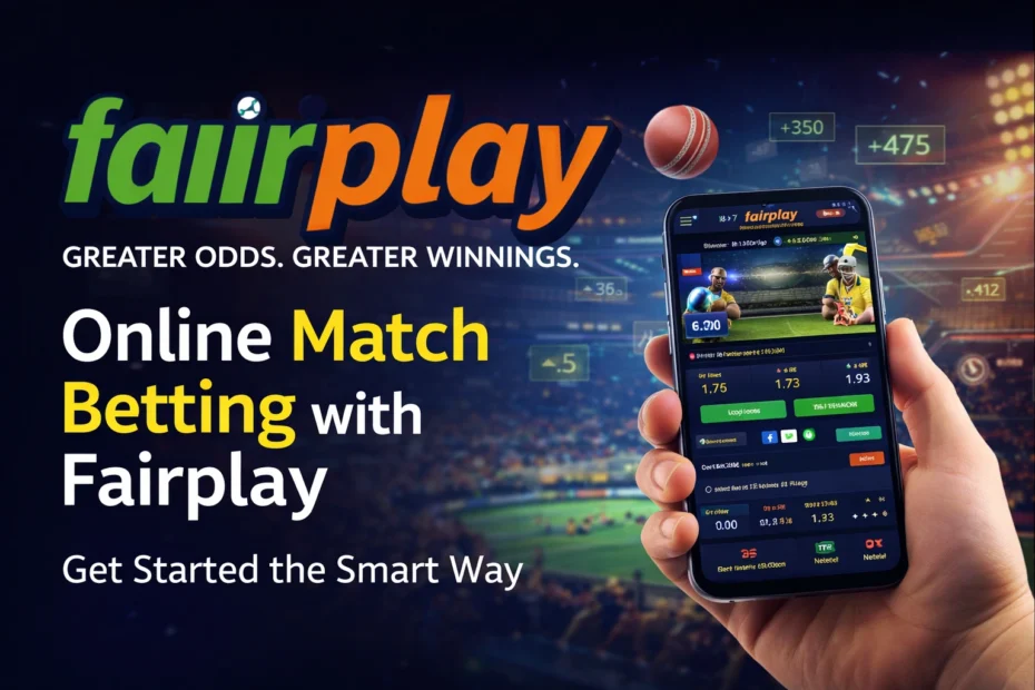 Fairplay online match betting platform logo with green and orange branding